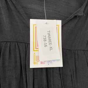 Solid black Lularoe Timaree